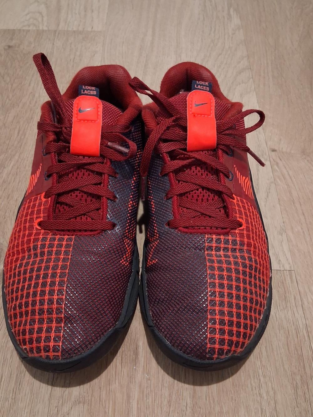 Nike Metcon 6 Cross Training Shoes  Red Black Gym Lifting Sneakers Crossfit